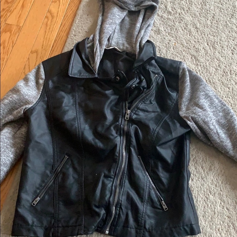 Hollister leather jacket
